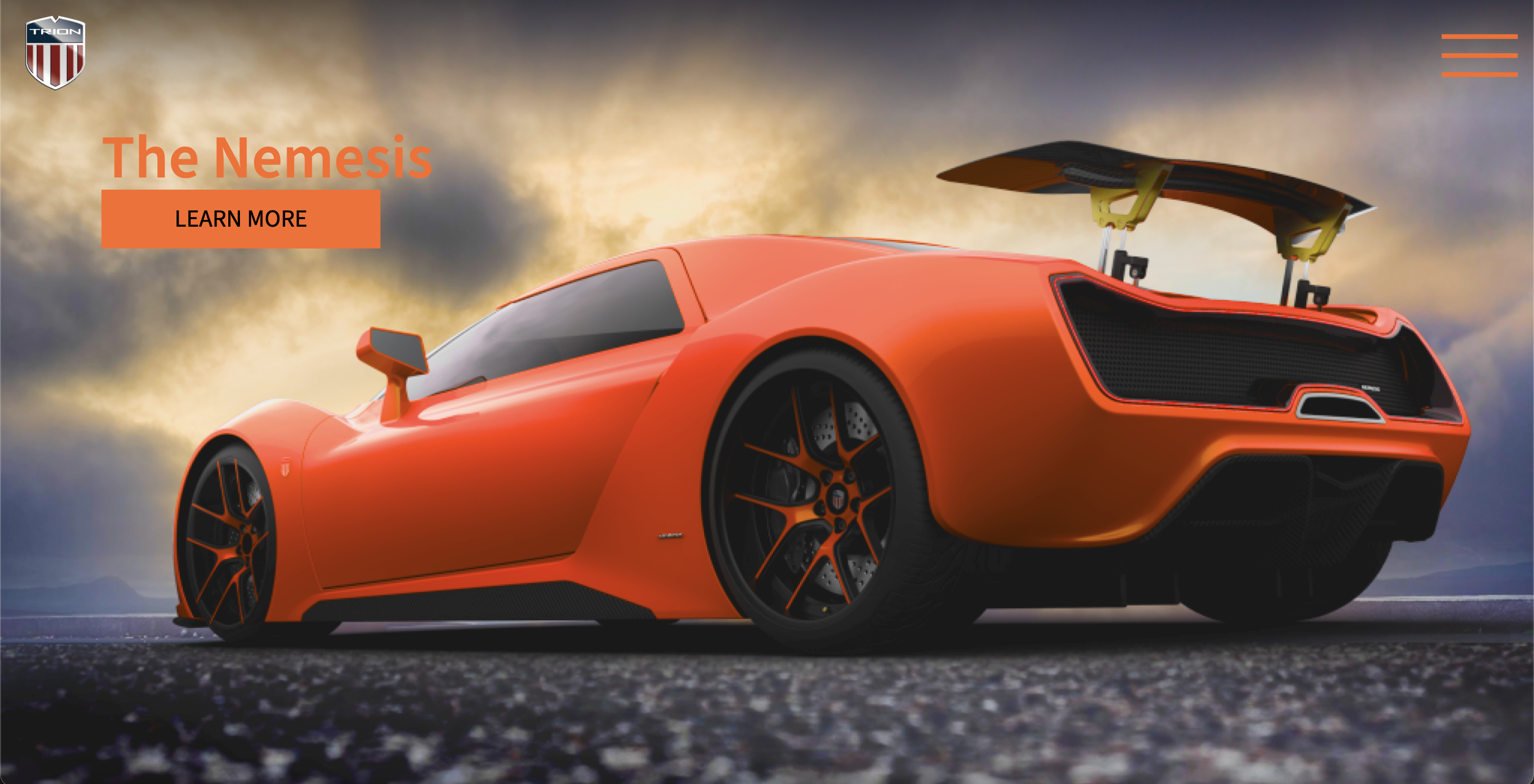 Trionsuper cars website image